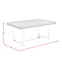 Black and Chrome Dining Room Table - Nadia-7
