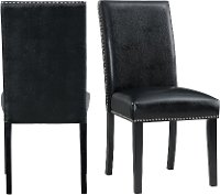 Black Upholstered Dining Room Chair - Nadia