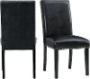 Dark Brown Upholstered Dining Room Chair - Nadia