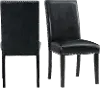 Nadia Black Upholstered Dining Room Chair
