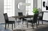 Modern Dark Brown and Chrome 5 Piece Dining Room Set - Nadia