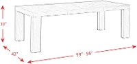 Contemporary Dark Brown Dining Room Table - Grady-5