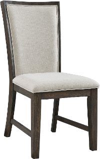 Contemporary Dark Brown Upholstered Dining Room Chair - Grady