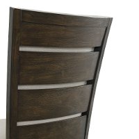 Contemporary Dark Brown Upholstered Dining Room Chair - Grady-2
