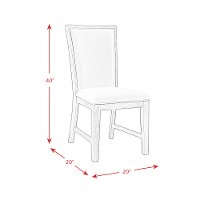 Contemporary Dark Brown Upholstered Dining Room Chair - Grady-5