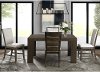 Contemporary Dark Brown 5 Piece Dining Room Set - Grady