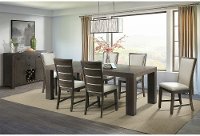 Contemporary Dark Brown 5 Piece Dining Room Set - Grady-2
