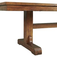 Farmhouse Light Brown Dining Room Table - Silas-4