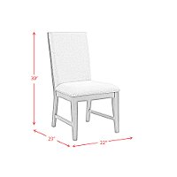Modern Gray and Black Upholstered Dining Room Chair - Donavan-2
