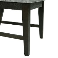 Modern Gray and Black Upholstered Dining Room Chair - Donavan-4