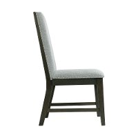 Modern Gray and Black Upholstered Dining Room Chair - Donavan-6