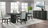 Modern Black 5 Piece Dining Room Set - Donavan