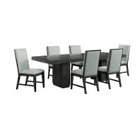 Modern Black 5 Piece Dining Room Set - Donavan-4