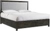 Contemporary Charcoal Gray King Storage Bed - Shelby
