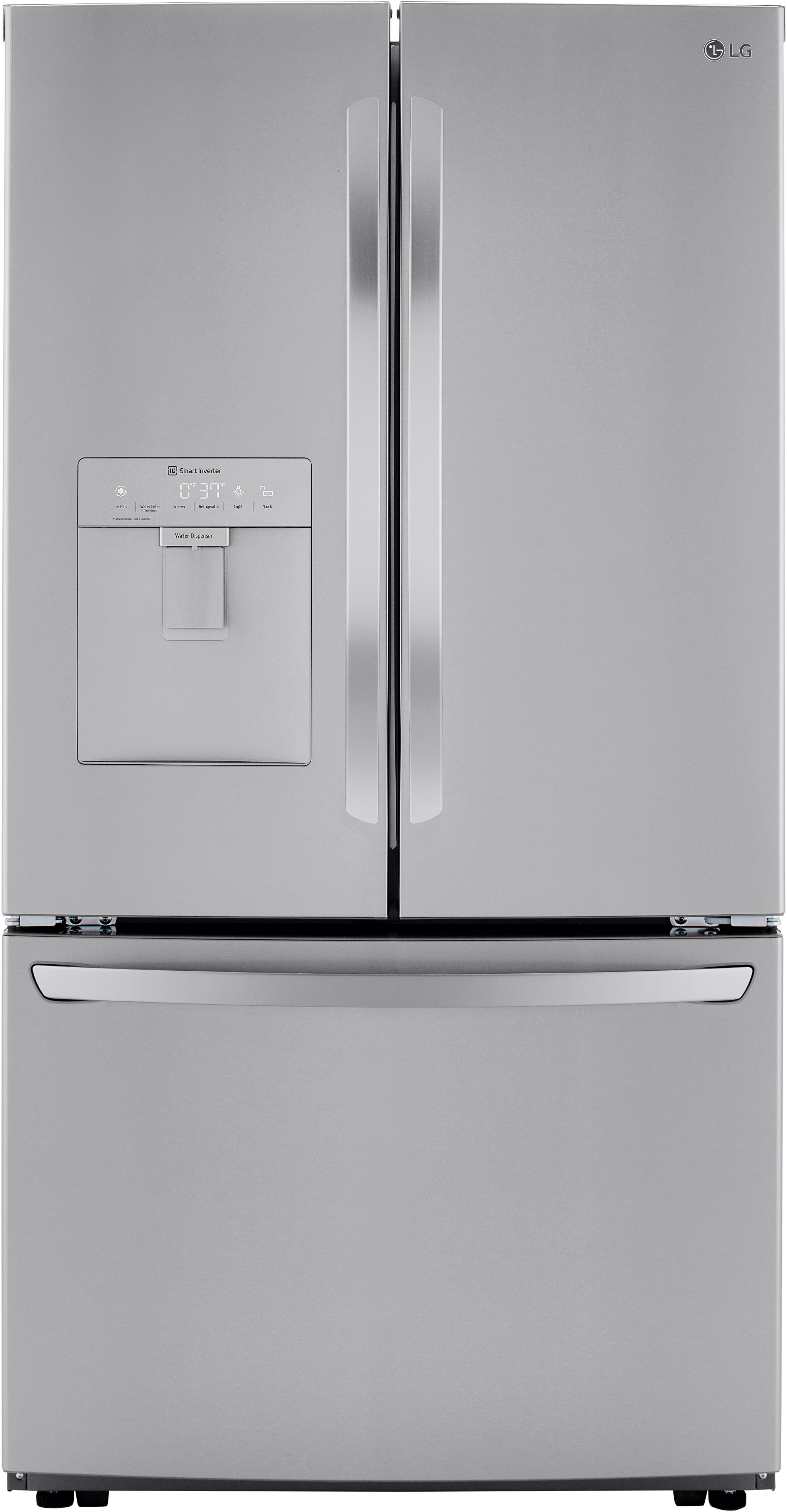LRFWS2906S LG 29 cu ft Large Capacity French Door Refrigerator - 36 W Fingerprint Resistant Stainless Steel-1