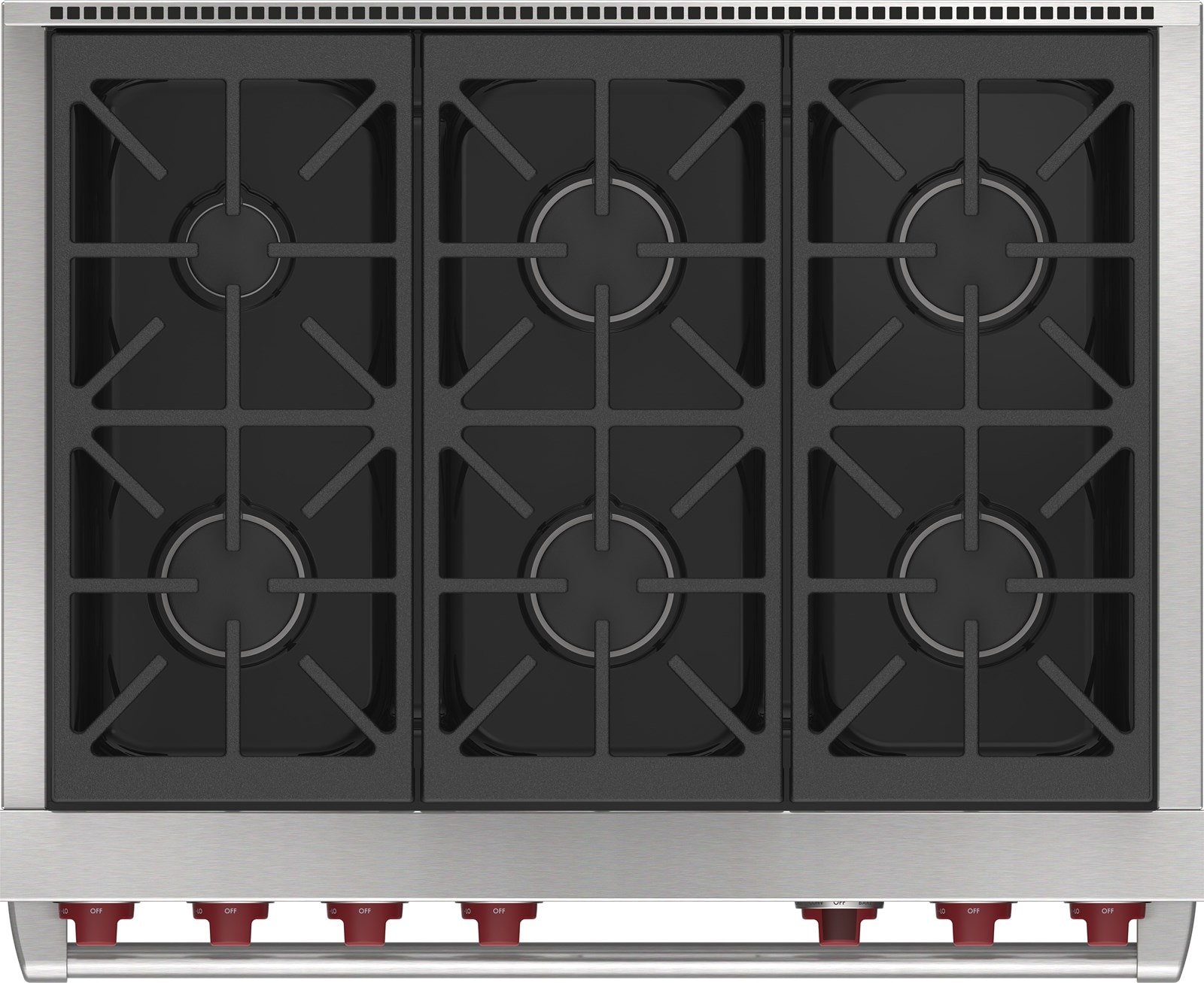 DF36650/S/P Wolf 36 Inch Dual Fuel Smart Range - Stainless Steel-2