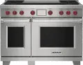 DF48450DG/S/P Wolf 7.8 cu ft Dual-Fuel Range with Double Oven - Stainless Steel 48 Inch