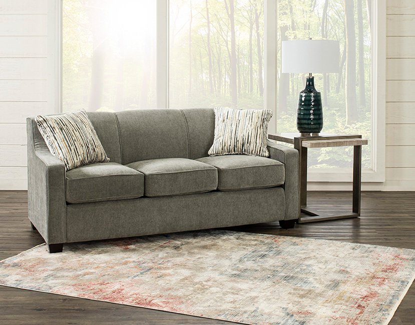 Cement Gray Convertible Full Sleeper Sofa - Marinette-3