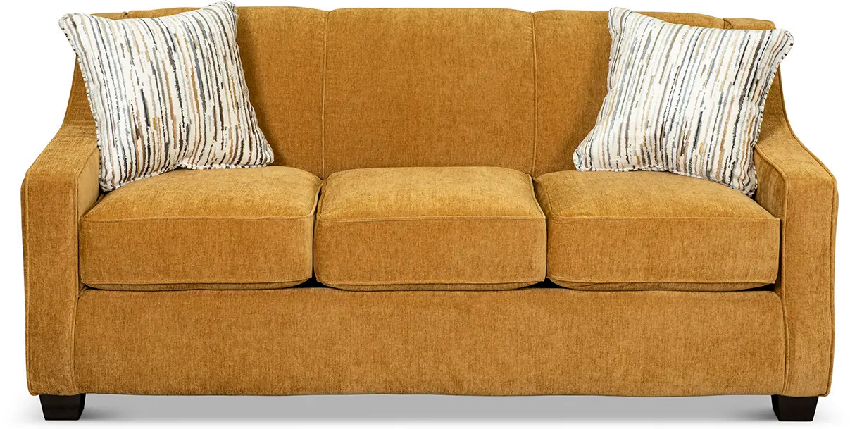 Marinette Butterscotch Yellow Convertible Full Sleeper Sofa-1
