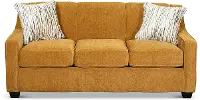 Marinette Butterscotch Yellow Convertible Full Sleeper Sofa