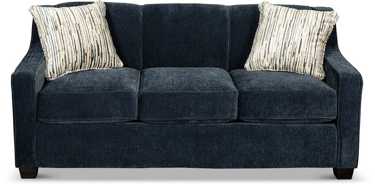 Indigo Blue Convertible Full Sleeper Sofa - Marinette-1