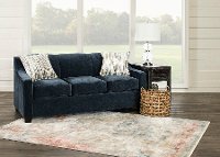 Indigo Blue Convertible Full Sleeper Sofa - Marinette-3