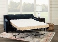 Indigo Blue Convertible Full Sleeper Sofa - Marinette-4