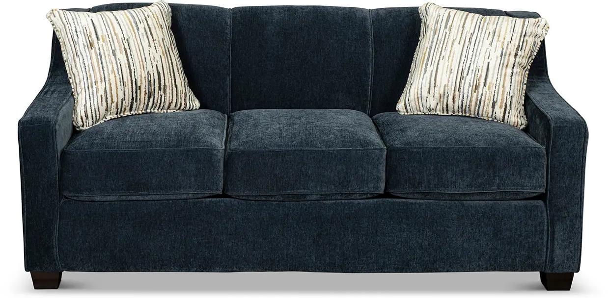 Marinette Indigo Blue Convertible Full Sleeper Sofa-1