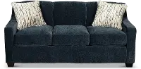 Marinette Indigo Blue Convertible Full Sleeper Sofa