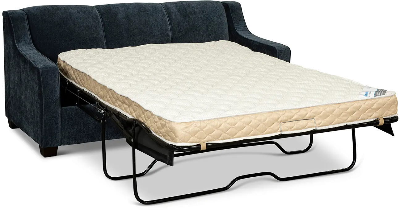 Marinette Indigo Blue Convertible Full Sleeper Sofa-2