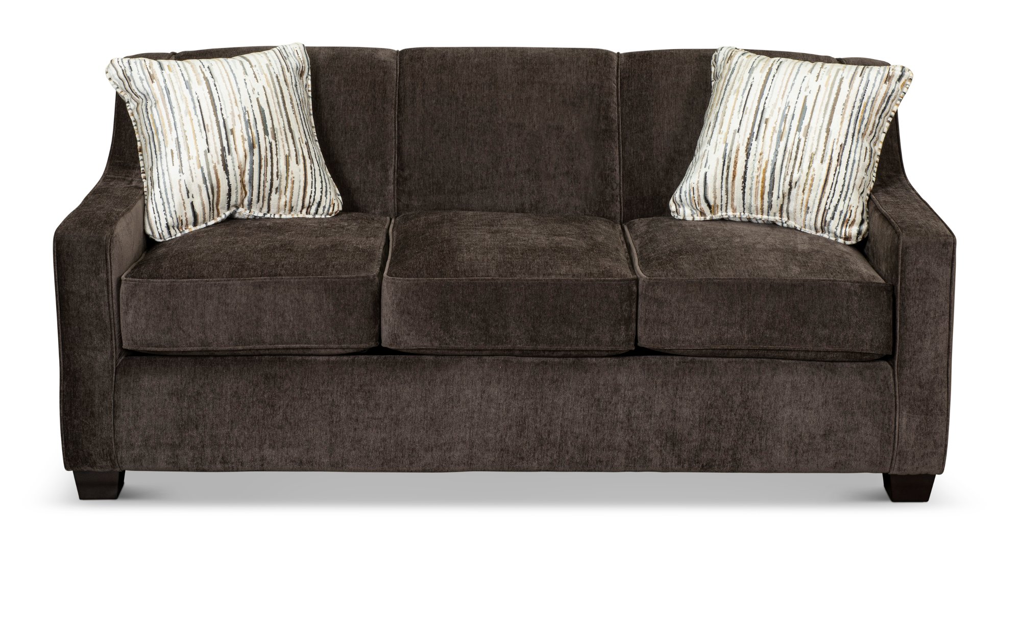 Java Dark Brown Convertible Full Sleeper Sofa - Marinette-1