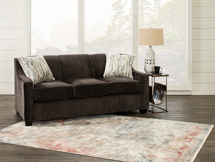 Java Dark Brown Convertible Full Sleeper Sofa - Marinette-3