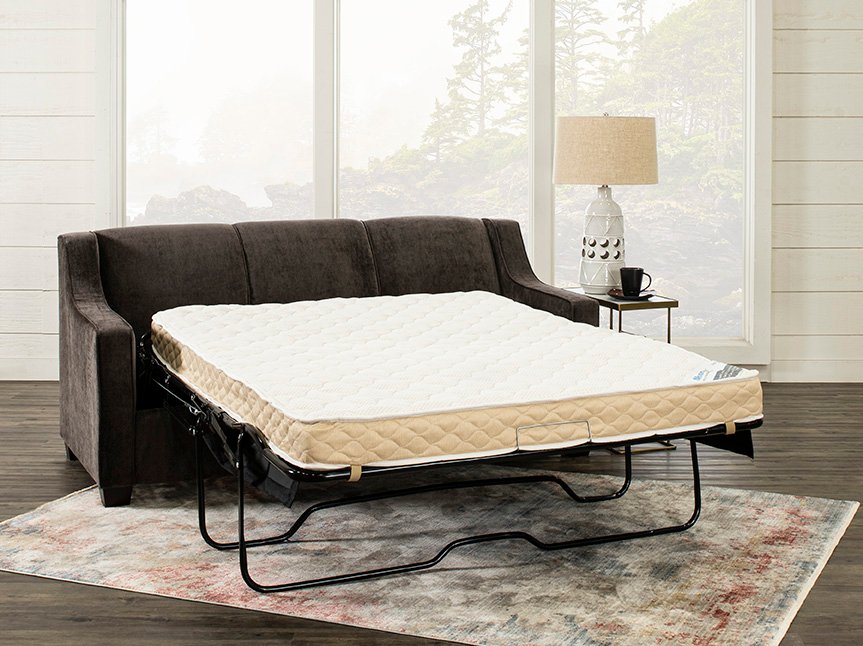 Java Dark Brown Convertible Full Sleeper Sofa - Marinette-4