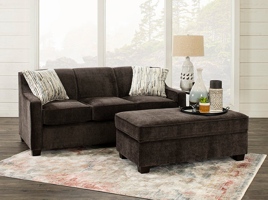 Java Dark Brown Convertible Full Sleeper Sofa - Marinette-5