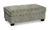 Marinette Gray Storage Ottoman