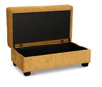 Butterscotch Yellow Storage Ottoman - Marinette-2