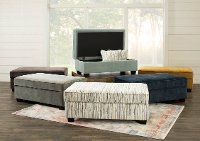 Butterscotch Yellow Storage Ottoman - Marinette-3