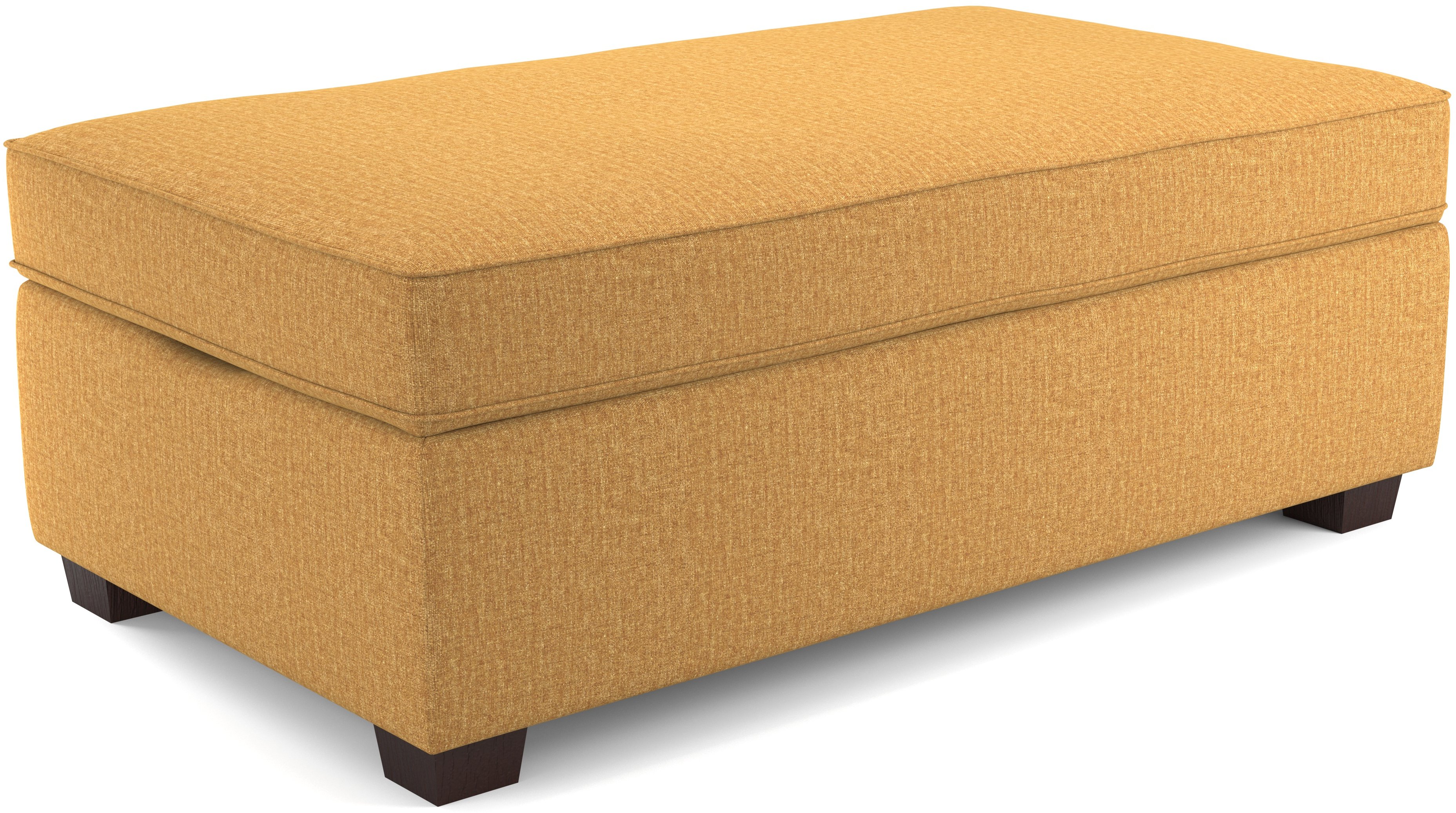 Butterscotch Yellow Storage Ottoman - Marinette-4