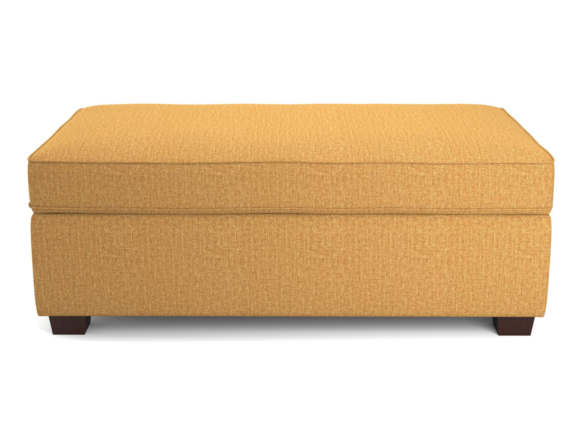 Butterscotch Yellow Storage Ottoman - Marinette-5