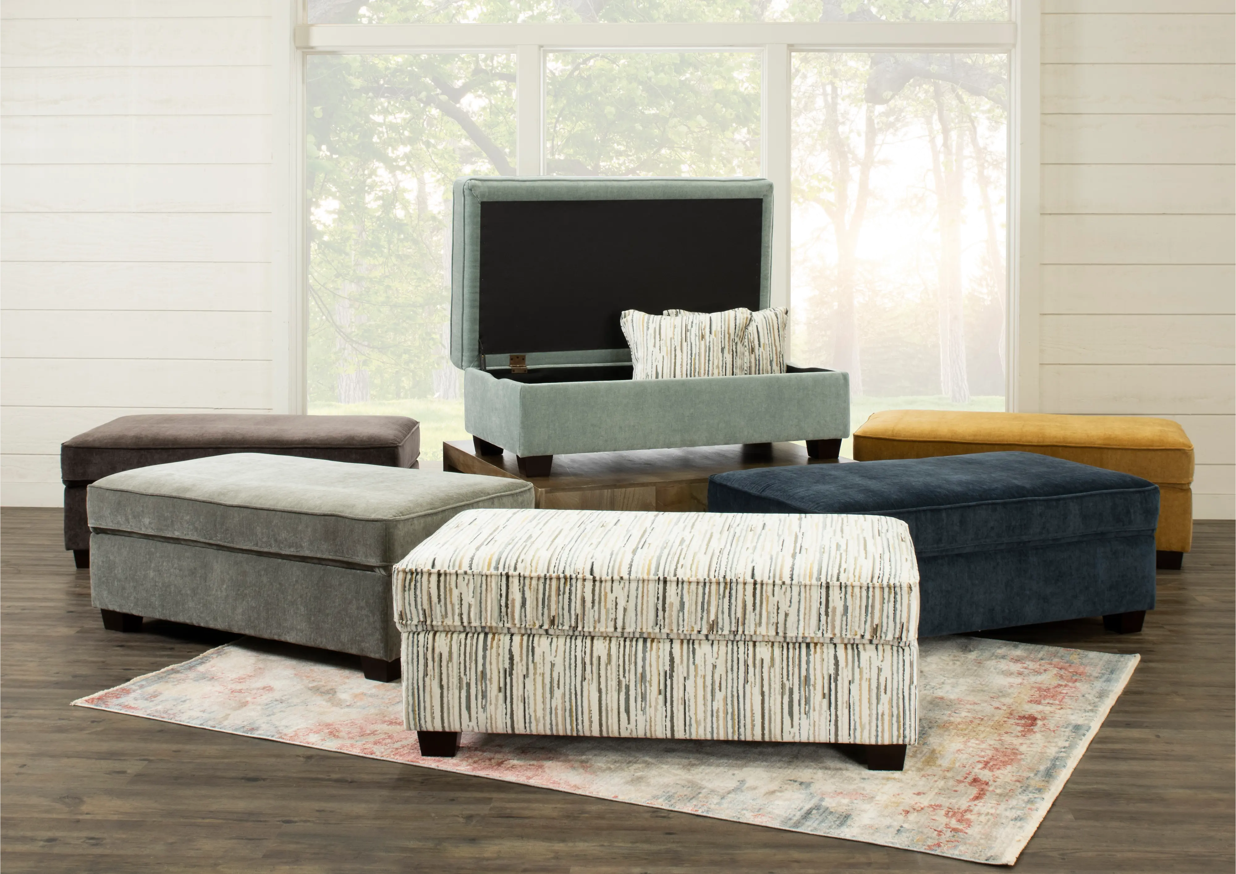 Marinette Butterscotch Yellow Storage Ottoman-3