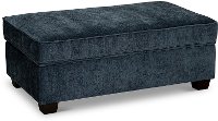Indigo Blue Storage Ottoman - Marinette