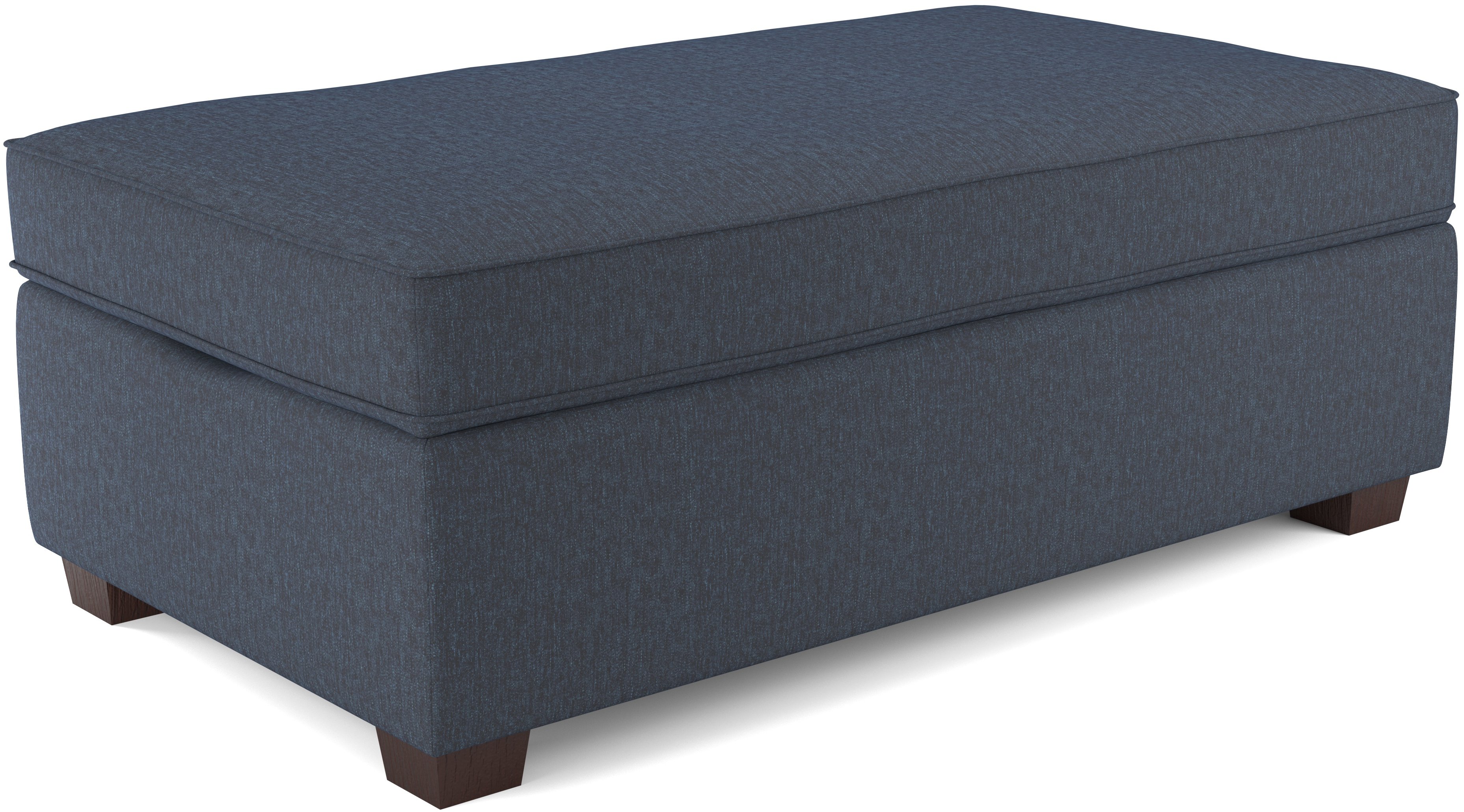 Indigo Blue Storage Ottoman - Marinette-4