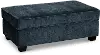 Marinette Blue Storage Ottoman