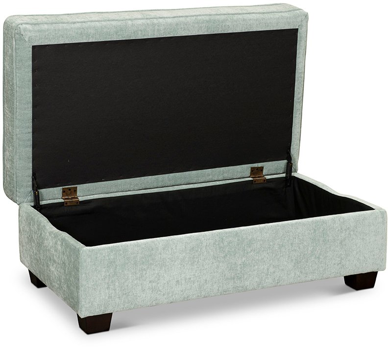 Haze Light Gray Storage Ottoman - Marinette-2