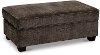 Java Dark Brown Storage Ottoman - Marinette