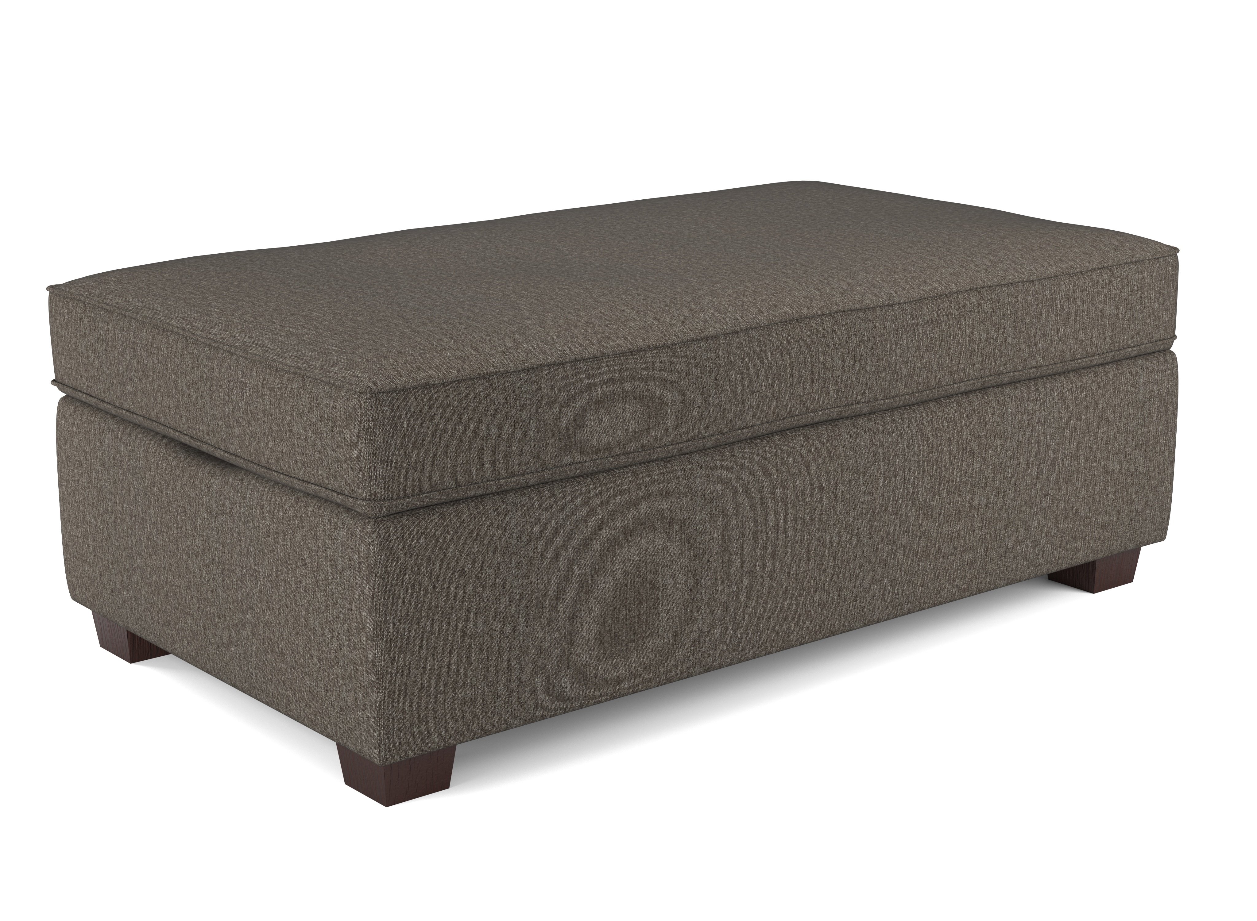 Java Dark Brown Storage Ottoman - Marinette-4
