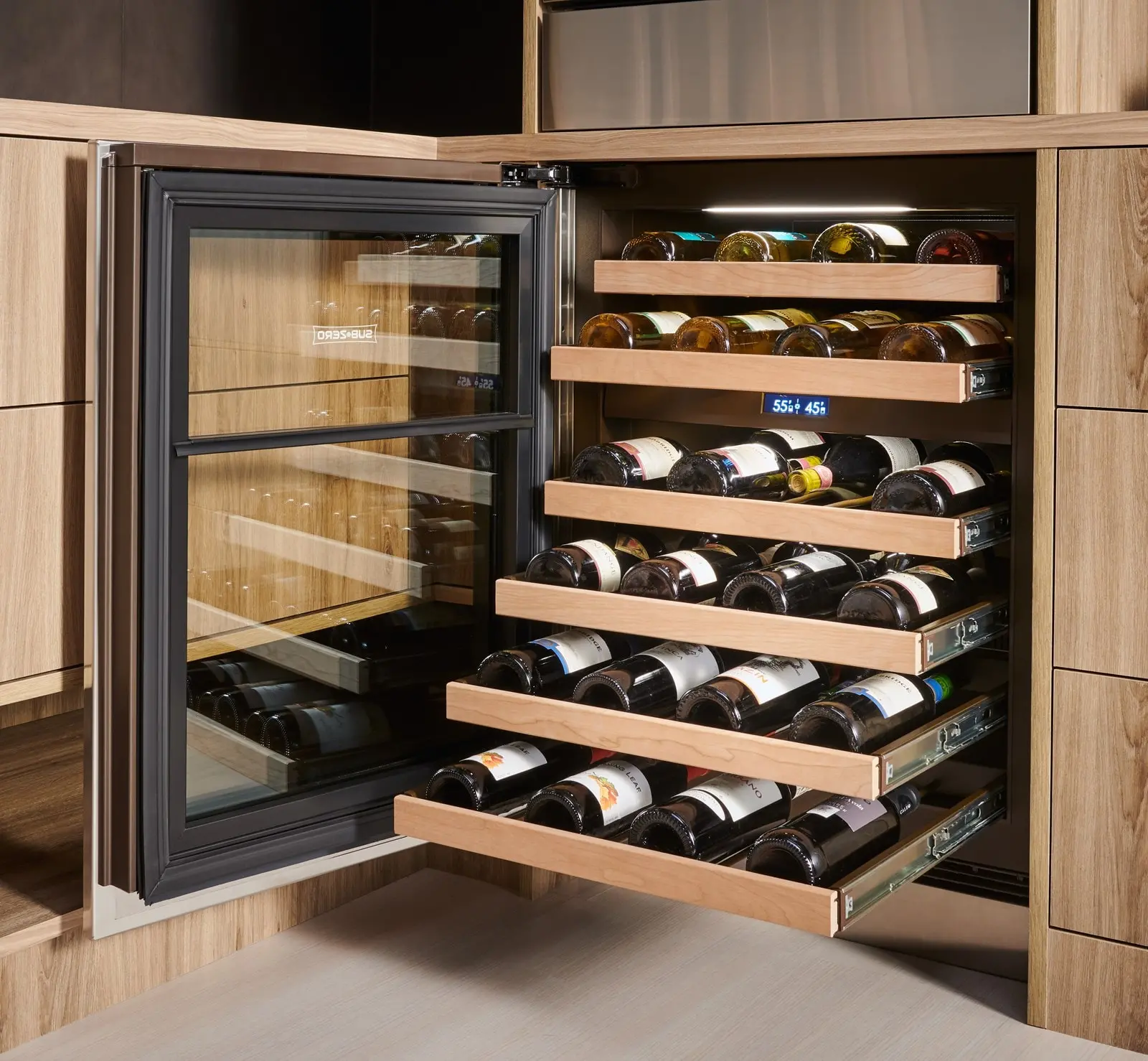DEU2450W/L Sub-Zero Under Counter Wine Cooler - Panel Ready, Left Hinge-4