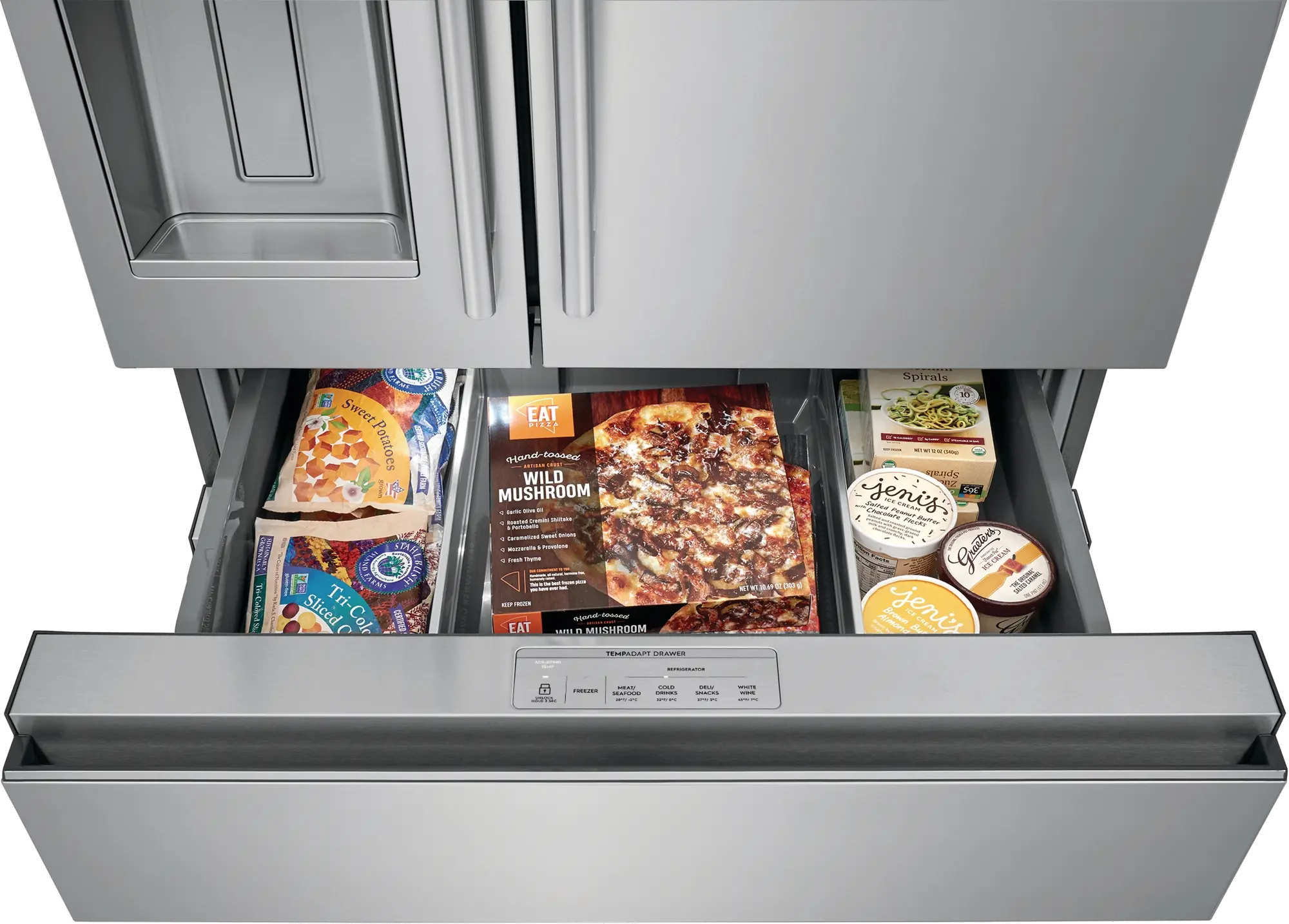 ERMC2295AS Electrolux 21.8 cu ft 4 Door Refrigerator - Counter Depth Stainless Steel-10
