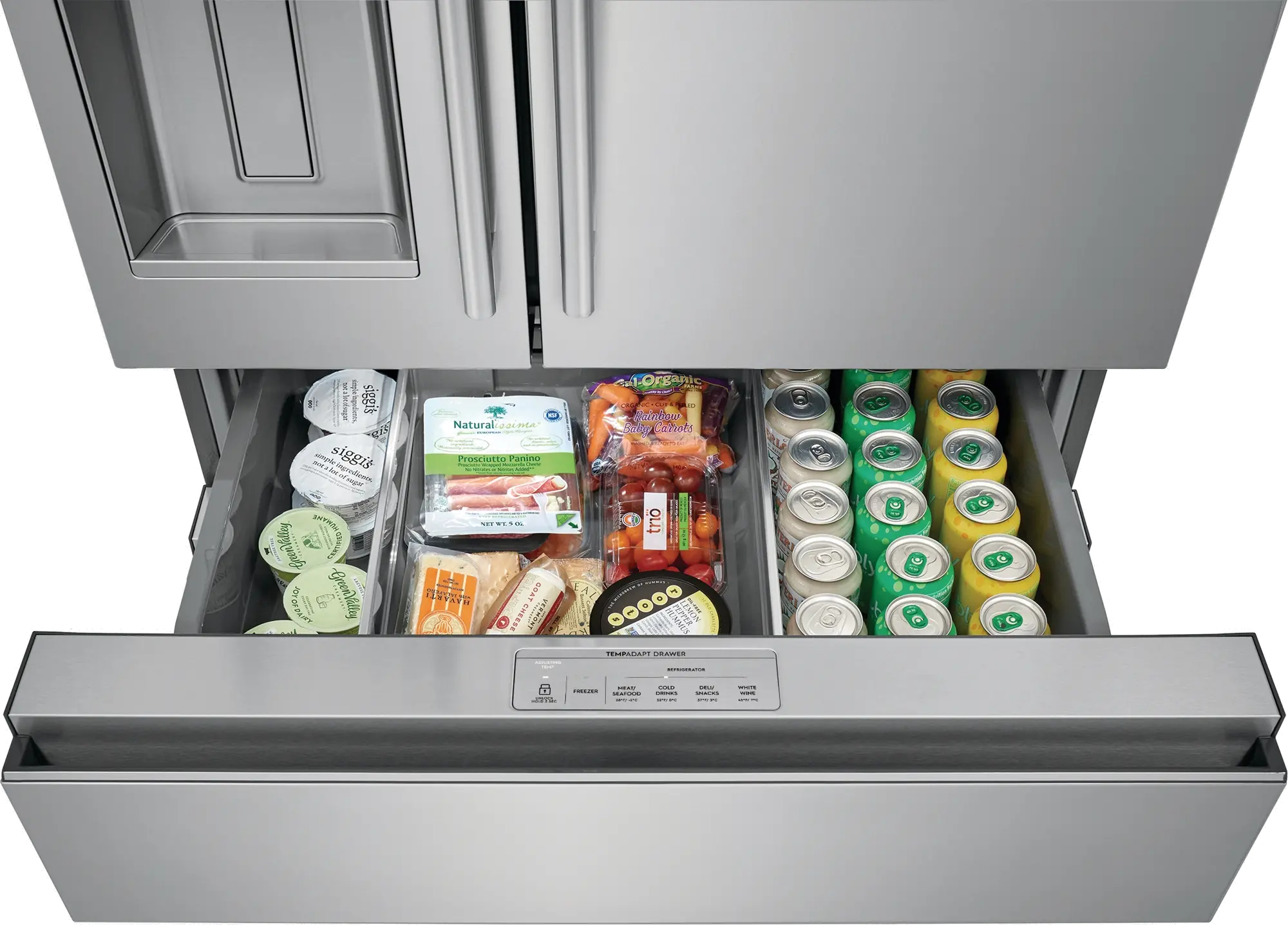 ERMC2295AS Electrolux 21.8 cu ft 4 Door Refrigerator - Counter Depth Stainless Steel-11