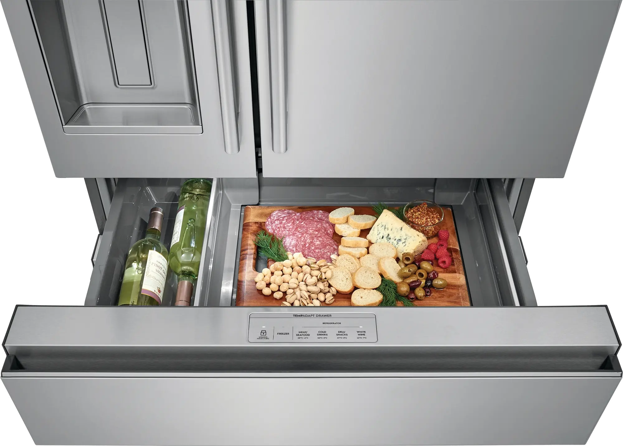 ERMC2295AS Electrolux 21.8 cu ft 4 Door Refrigerator - Counter Depth Stainless Steel-12